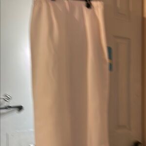 Cream Pencil Maxi Skirt for Cocktail